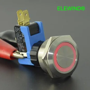 

ELEWIND 25mm 15A LARGE current latching switch with light(PM251-Q-11ZE/S, UL approval )