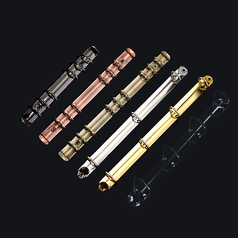 Metal Binder Ring A4 B5 A5 A6 Colorful Spiral Binder Clip loose-leaf Stainless Steel Binder File Folder Diary Clips Iron Gold metal ring binder metal binder ring book binding supplies binder clip