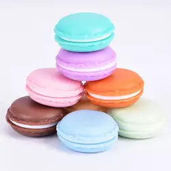 Портативный Симпатичный мини круглый Jewely коробка для хранения Macarons чехол серьги Цепочки и ожерелья органайзер Bag