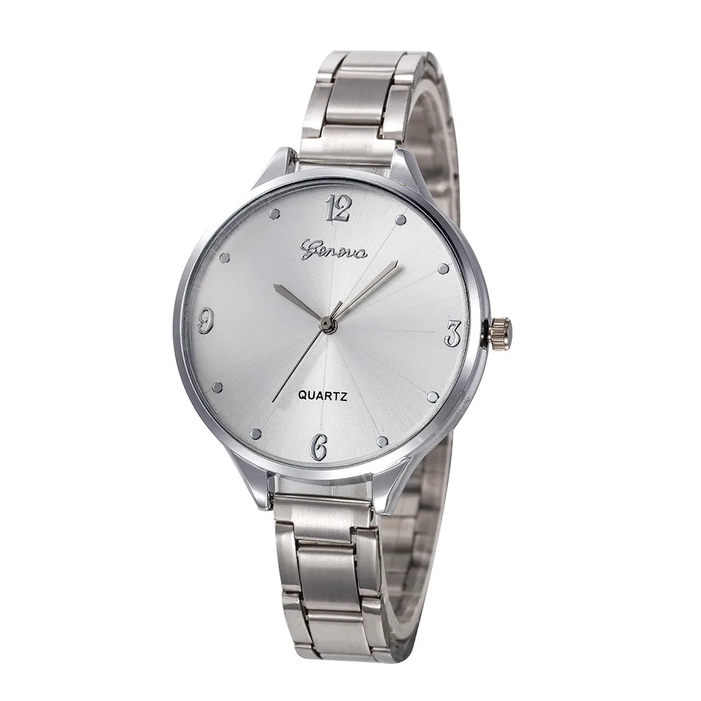 Новая мода повседневное Orologio Donna для женщин Кристалл нержавеющая сталь Relojes Para Mujer круглый Relogio Feminino кварцевые наручные часы