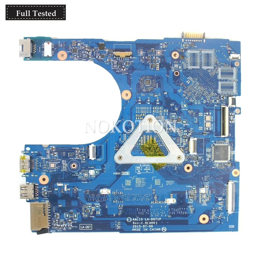 Greatest  NOKOTION MB PW46V 0PW46V CN-0PW46V Laptop Motherboard For Dell Inspiron 15 5559 AAL15 LA-D071P SR2E