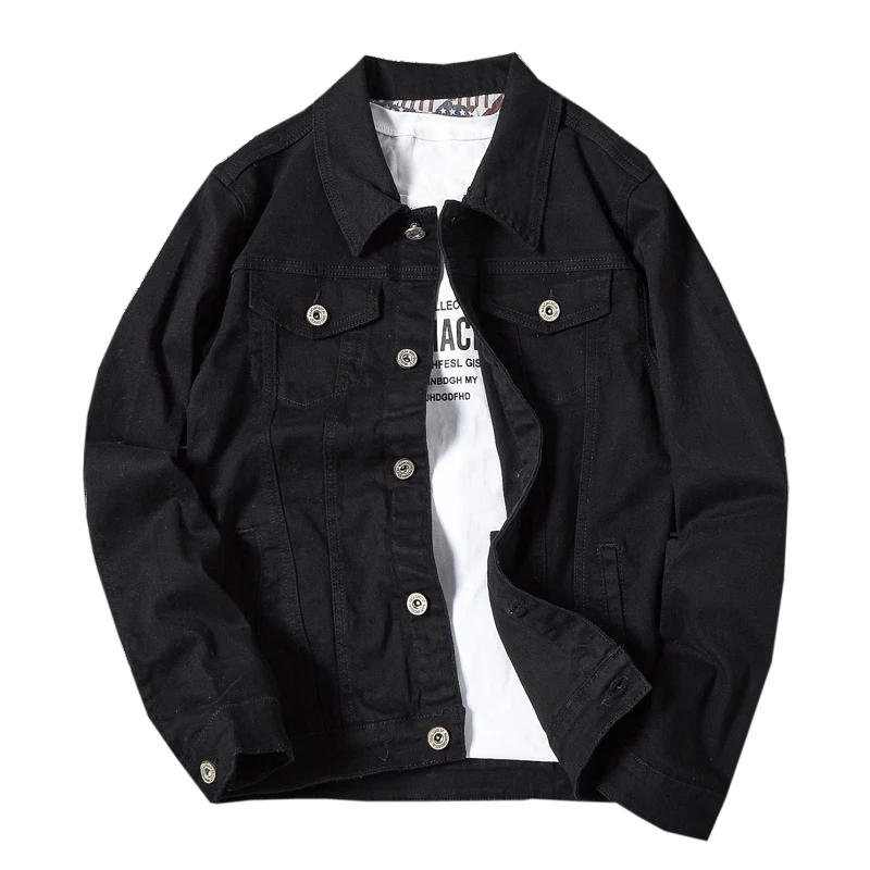 New Spring Autumn Casual Denim Jacket Men Fashion Streetwear White Jacket Cotton Students Cowboy Jean Coat Solid Wash New Spring Autumn Casual Denim Jacket Men Fashion Streetwear White Jacket Cotton Students Cowboy Jean Coat Solid Wash