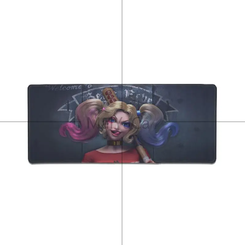 Нескользящий коврик для мыши Maiyaca Batman and Harley Quinn прочный резиновый игровой