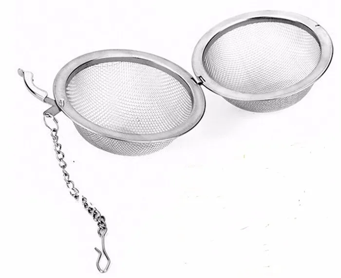 300 шт./лот ситечко для чая из нержавеющей стали шаровая Сфера фиксирующая сетка для заваривания специй фильтр для заварки