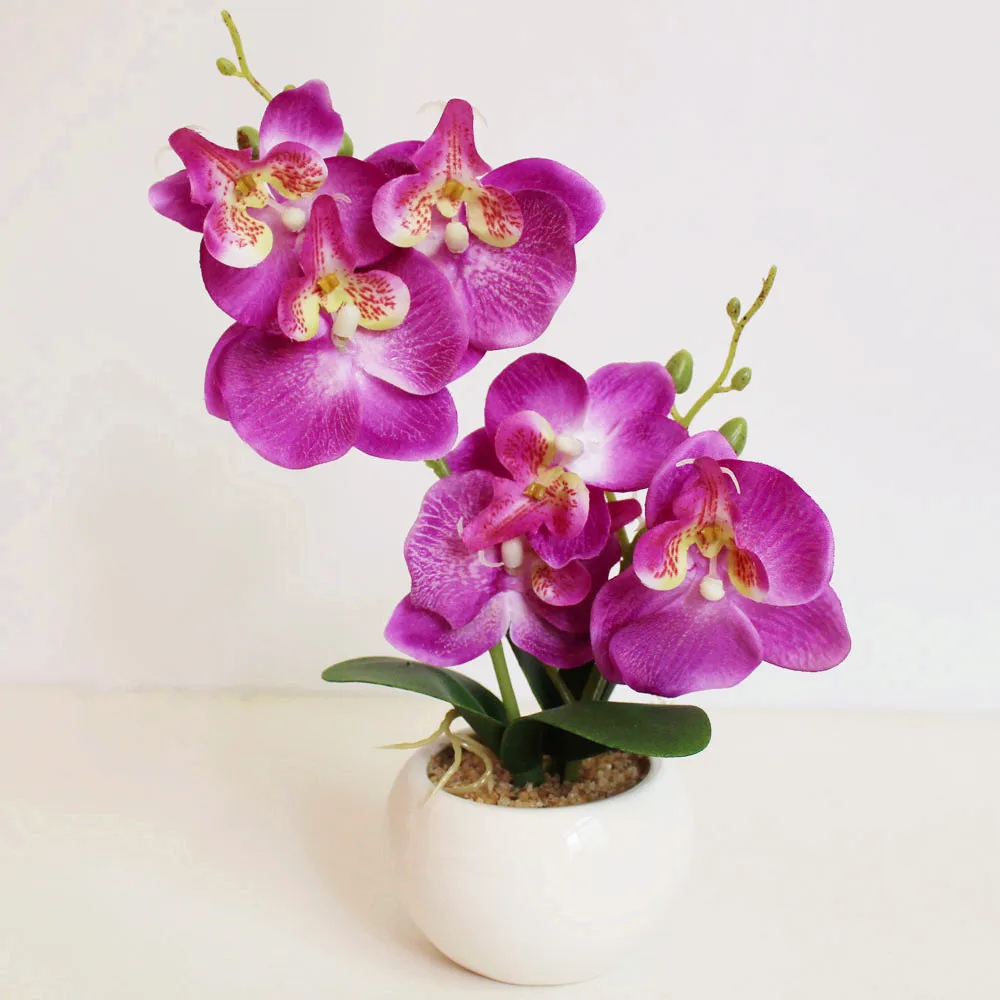 

Artificial Flower Butterfly Bonsai Simulation Plant Potted Decoration Creative Home Decoration Wedding New Year Decoration