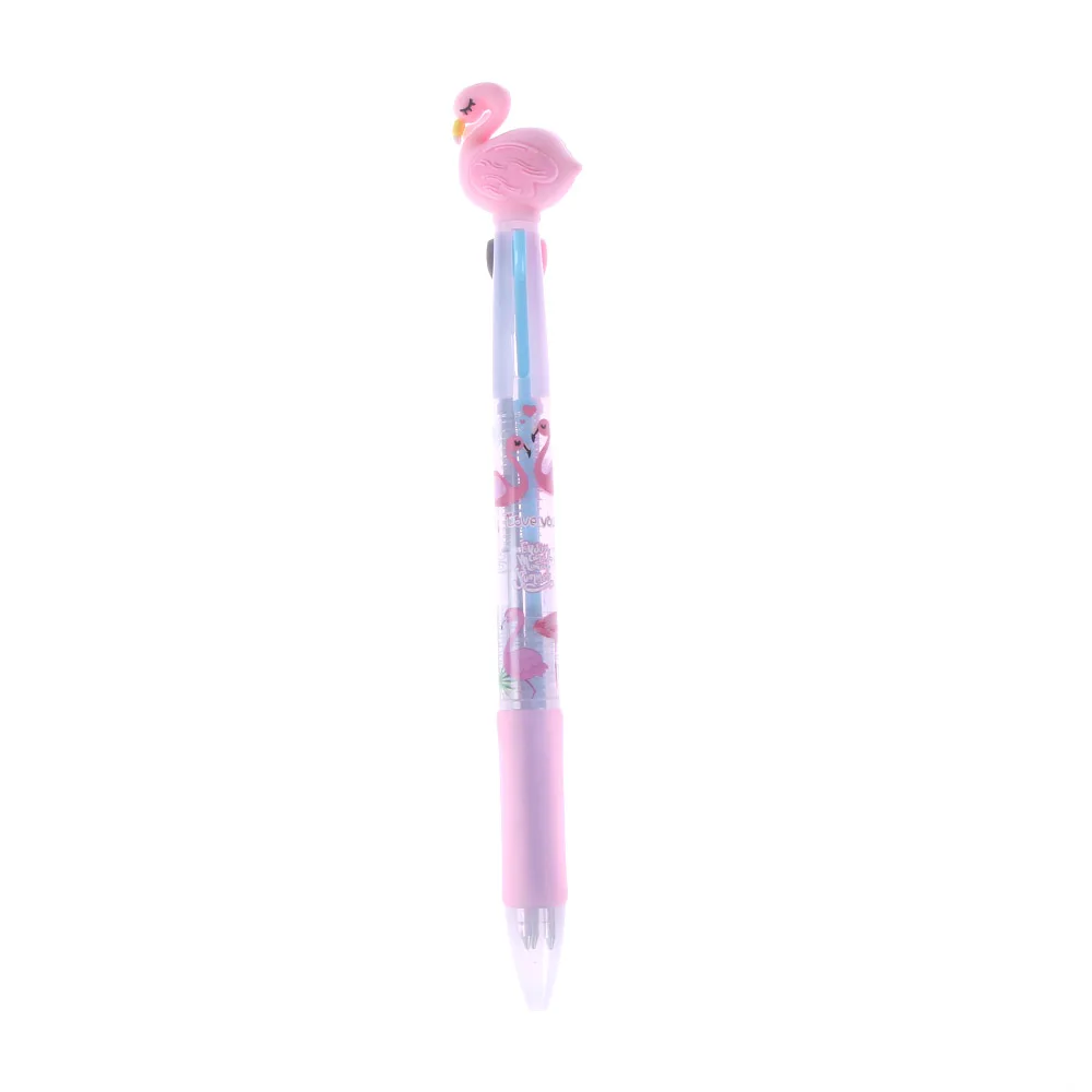 

3 Colors Cartoon Flamingo Chunky Ballpoint Pen School Office Supply Gift Stationery Papelaria Escolar