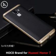 2016 Новый 100% Оригинал НОСО Марка Мягкая Обложка + Жесткий pc границы case для huawei honor7 honor 7 бесплатная доставка трек номер