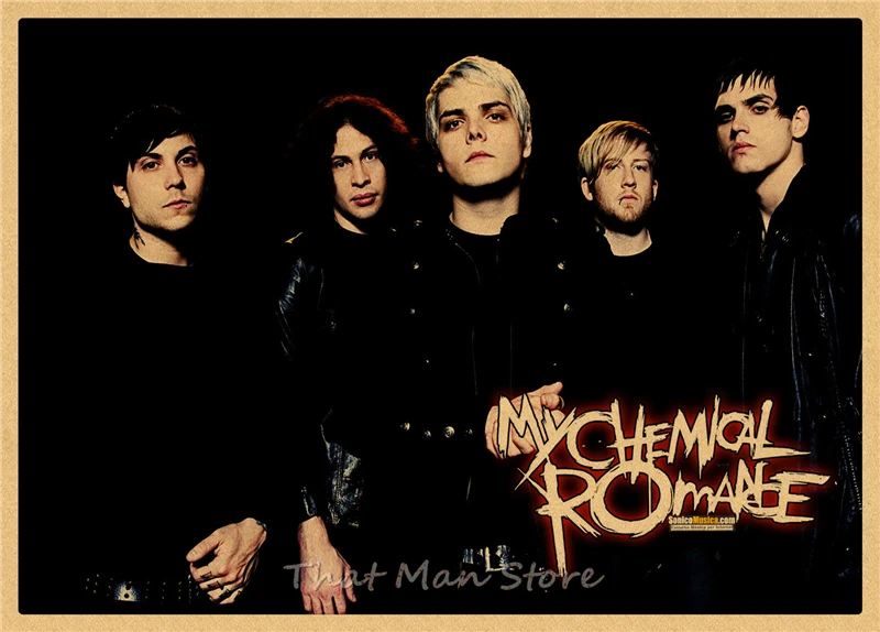 My Chemical Romance Американский панк рок группа Винтаж Плакат крафт-бумага ретро кафе домашний декоративный настенный плакат