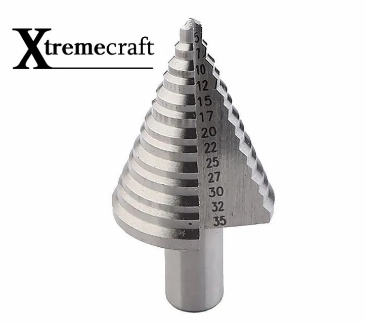 Xtremeccraft 2 шт. 5-35 мм ступенчатое сверло 6542 сверление по металлу Высокоскоростная сталь деревообрабатывающий инструмент 5,7, 10,12, 15,17, 20,22, 25,27, 30,32, 35