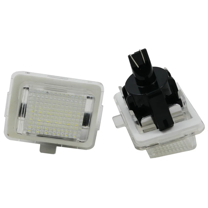 2pcs Car LED License Plate Light For Benz C Class W204 4 door sedan C180, C200, C280, C300, C350
