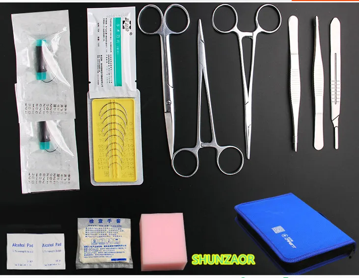 Ciência Médica treinamento cirúrgico instrumento ferramenta kit/pacote Suture-training-kit : Conjunto Surgeon
