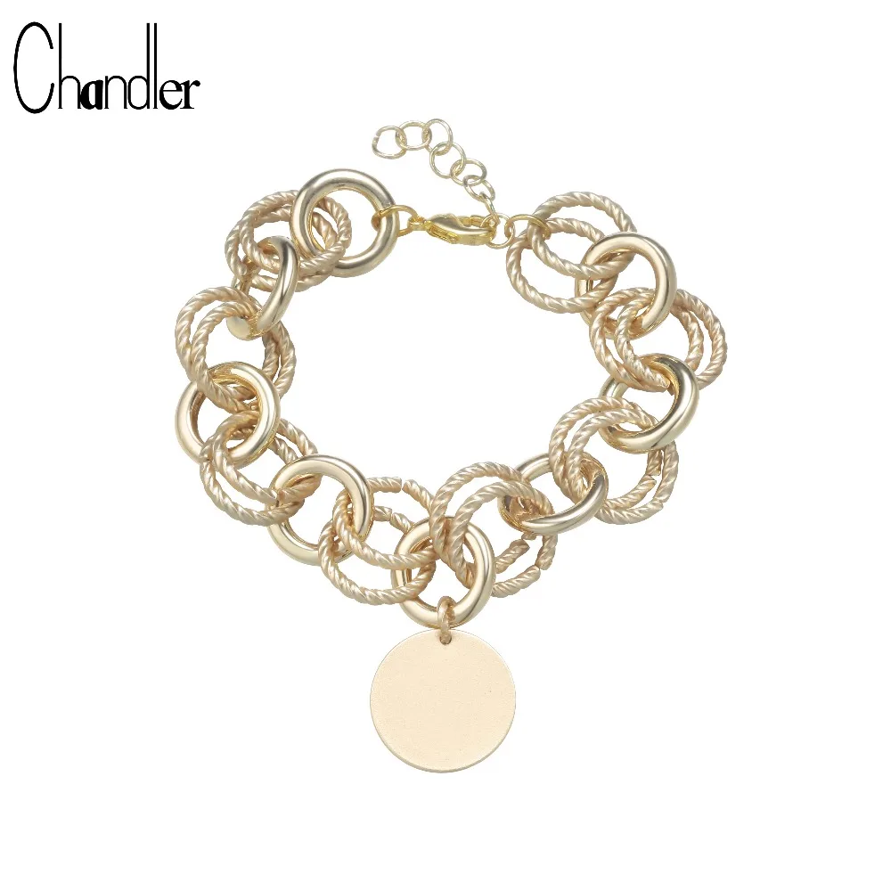 Chandler New Bohemia Round Circles Bracelet & Bangles For Woman Double Layer Round Female Karma Pulsera Body Jewelry Party Gifts