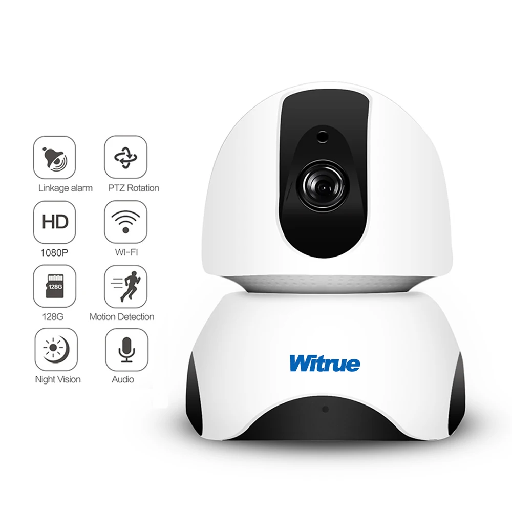

IP Camera Wifi Wireless HD1080P Two Way Audio Night Vision Mobile View Security Camera TF card recording Mobile View CCTV Camera