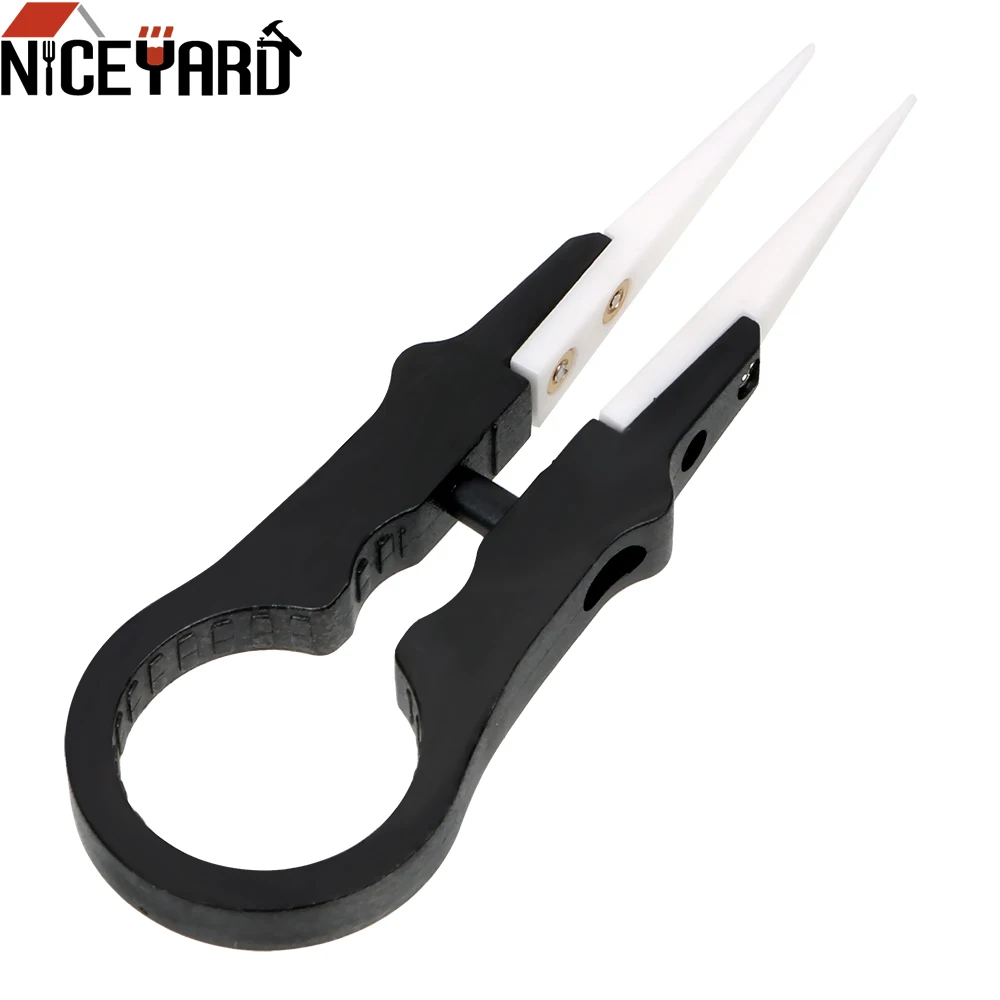 

NICEYARD Ceramic Insulation Tweezers Multifunctional High Temperature Resistance Forceps