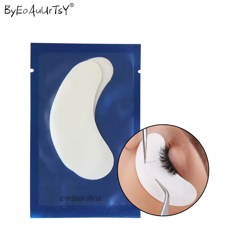 50 Pairslot Eye Pads Eyelash Extension Paper Patches Lint-free Eye Tips Sticker Wraps Make Up Tools Eyelash Tweezers Helper (6)