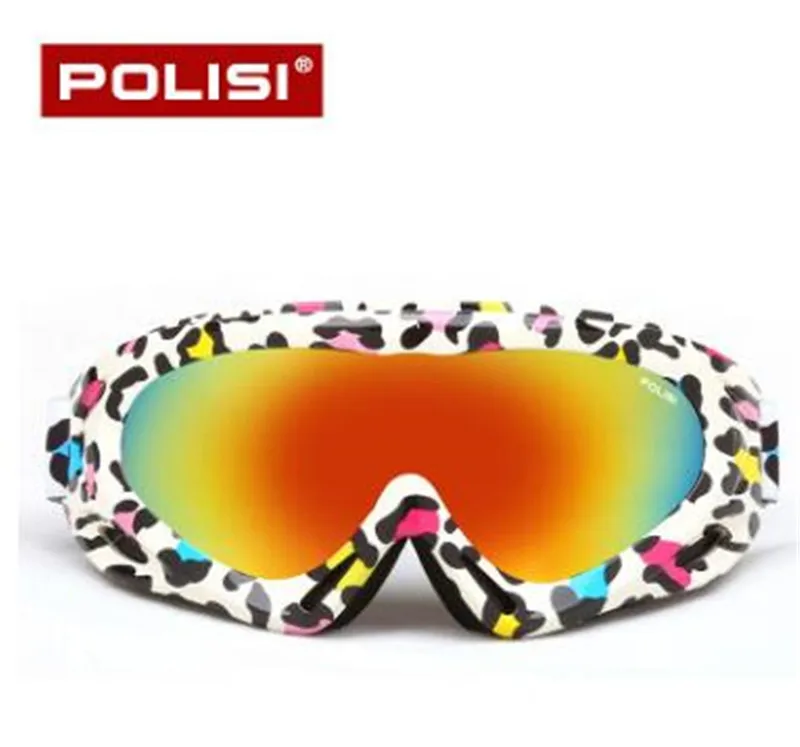 POLISI hombre mujer gafas de esquí de nieve UV400 Spheral lente Anti-vaho gafas invierno Snowboard Esqui Skate gafas