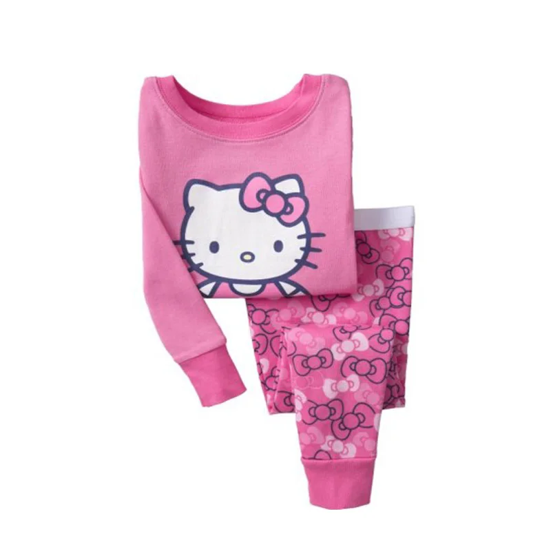 fashion girls hello kitty pajamas for girls kids pyjamas children