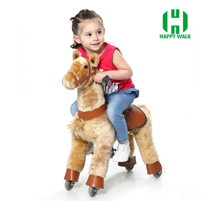 Ride on Horse Toy with Wheels for Kids Plush S Size Animal Rides Scooter Christmas Gifts for Kid Children New Year Birthday Gift Ride on Horse Toy with Wheels for Kids Plush S Size Animal Rides Scooter Christmas Gifts for Kid Children New Year Birthday Gift