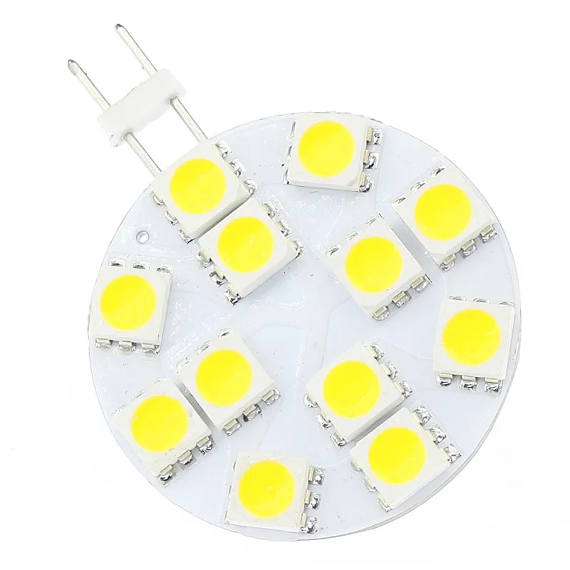 Светодиодный G4 лампа SMD 12 В 12 Светодиодный 5050SMD 240-264LM 2,4 Вт круглая модель платы супер яркие новые модели 20 шт./партия