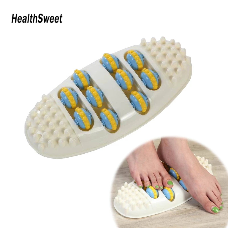 HealthSweet ABS Foot Massages Machine Oval 4 Row Roller Foot Massager