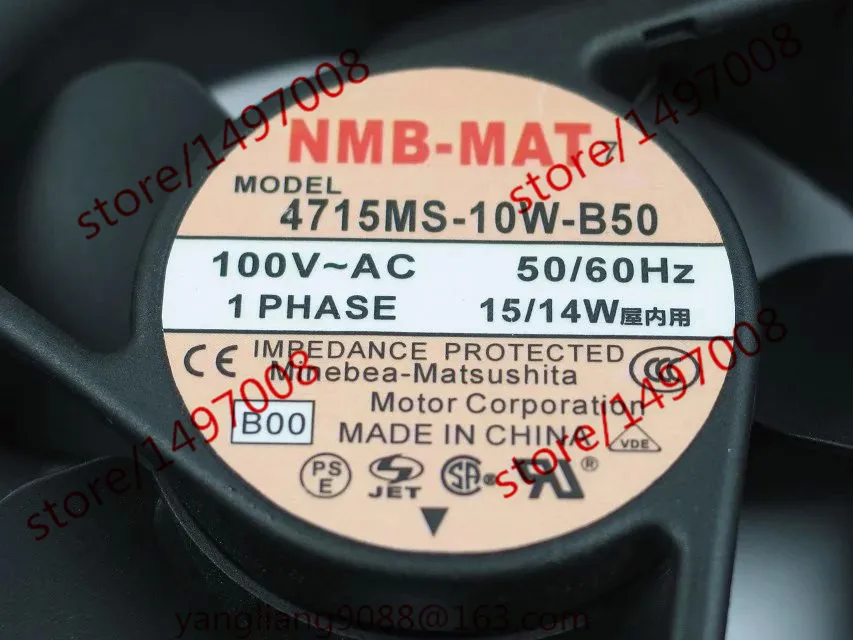 NMB MAT 4715MS 10W B50 B00 AC 100V 15W 120x120x38mm вентилятор охлаждения сервера|square fan|server fanac fan |