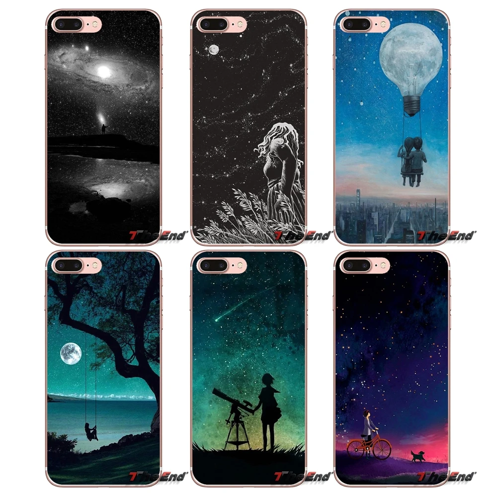 

Night Sky Child Stars Space Galaxy Case For iPhone X 4 4S 5 5S 5C SE 6 6S 7 8 Plus Samsung Galaxy J1 J3 J5 J7 A3 A5 2016 2017