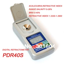 Цифровой портативный цифровой 0-28% солености 0-40% рефрактометр Брикса PDR40S