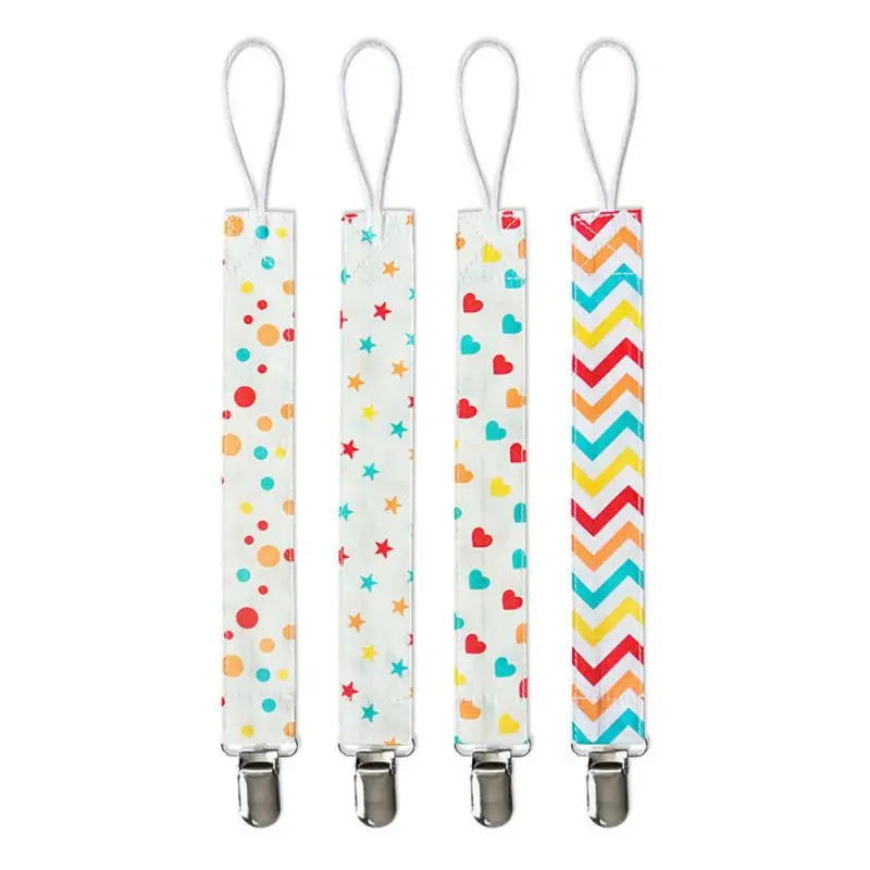 

4pcs/set Baby Pacifier Clip Chain Baby Boys Girls Pacifier Clips Newborn Dummy Pacifier Chain Clip Holder Baby Nipple Feeding