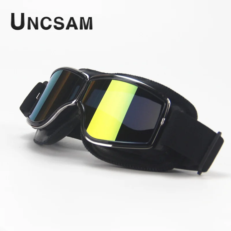 E-yy003 Universal Retro Motorcycle Goggles Windproof Sandproof UV Glasses Pilot Motocross Scooter | Автомобили и мотоциклы