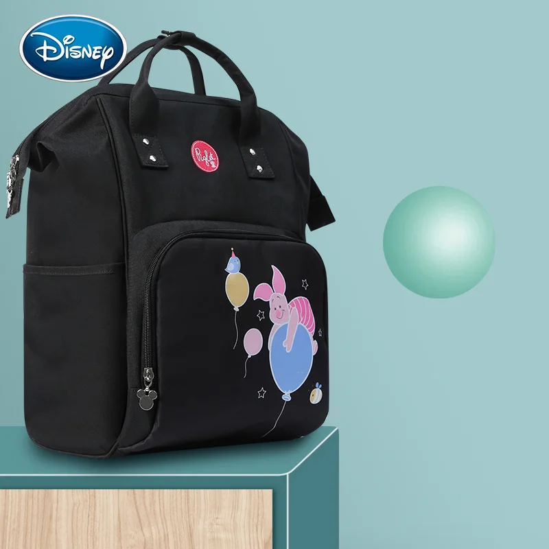 Disney Детская сумка модные сумки для подгузников большая сумка для подгузников рюкзак органайзер для беременных сумки для мам Сумочка для малышей подгузник рюкзак - Цвет: Черный
