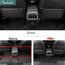 Tonlinker чехол наклейка s для Honda CRV автомобильный Стайлинг 3 шт. искусственная кожа заднее сиденье/подлокотник автомобиля анти-грязный коврик наклейка