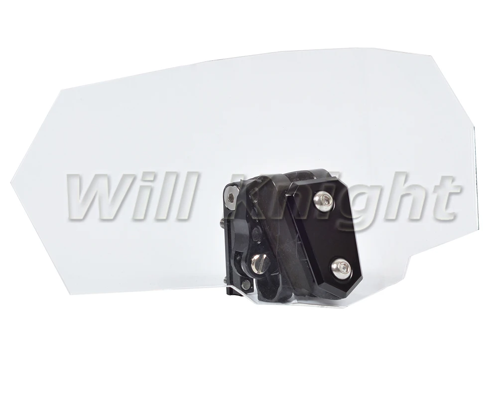 Motorcycle Risen Clear Windshield Bracket Set Screen Protector