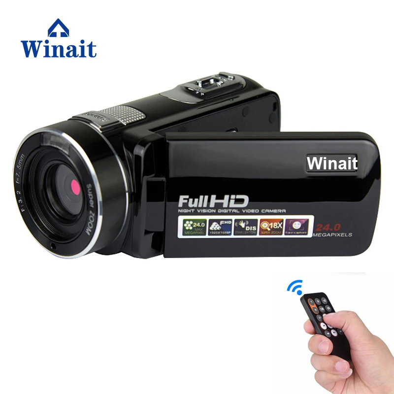 Цифровая видеокамера Winait Full hd 1080p цифровая с инфракрасным ночным видением и TFT