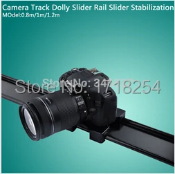 

Free Shipping 32'' 80cm 1M Light track slide dolly dslr video guide rail portable desktop lightrail camera slider super rail