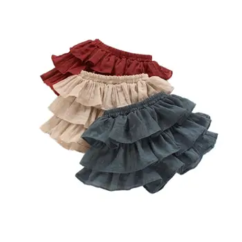

Summer Little Girl Casual Short Pants(8 Month-5T) Baby Girls Soft Tutu Fringed Culottes