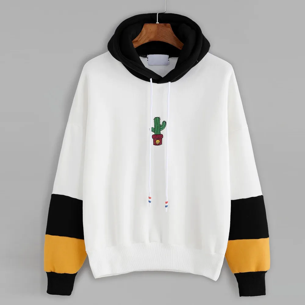 

JAYCOSIN Sweatshirts Women Long Sleeve Print Hoodies Women Hooded Pullover Tops Hoodie Sweatshirt Blouse Poleron mujer 19JUL15