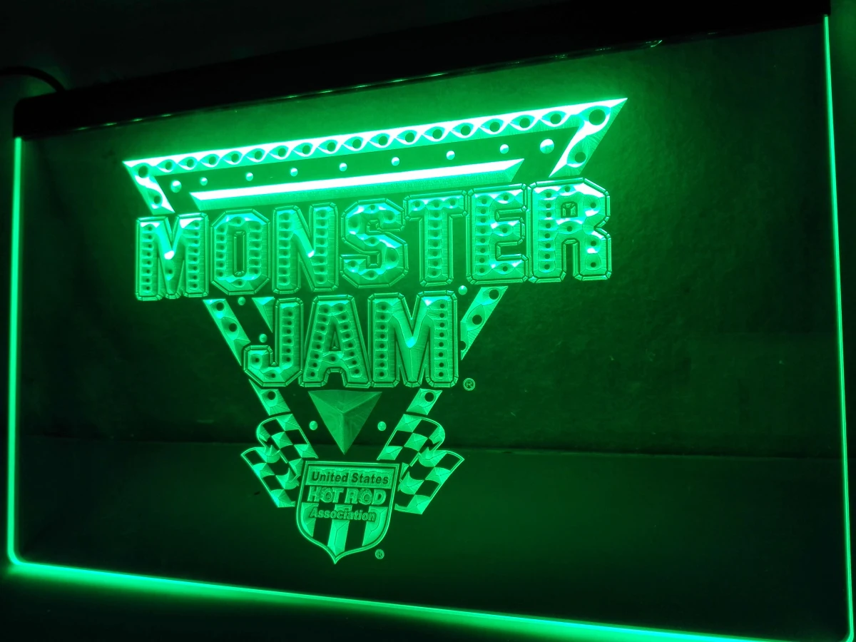 Buy LC236 Monster Jam LED Neon Light Sign home decor