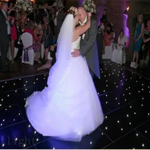 Горячая Светодиодный Звездное освещение танцпола с белым Мерцающие Звезды для свадебной сцены 20x20ft