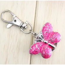 1 шт. Бабочка кварцевые карманные часы движение брелок для часов карманные часы Круглый циферблат