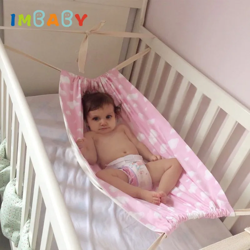 IMBABY качалка для малышей, детский гамак, детская Съемная переносная складная кроватка, хлопковая спальная кровать, уличные спальные кроватки для новорожденных