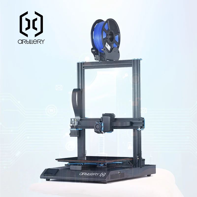 

2019 Artillery TFT Touch LCD 3d printer kit Sidewinder X1 Ultra-quiet Driver Dual Z axis Resume Printing High speed 3d printer
