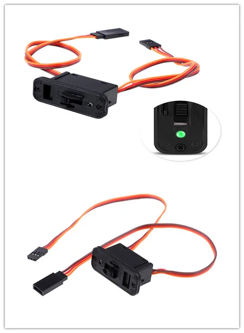 

Heavy Duty RC Switch With LED Display JR RC On Off Connectors Accessory For Receiver RC Accessories 1Pcs