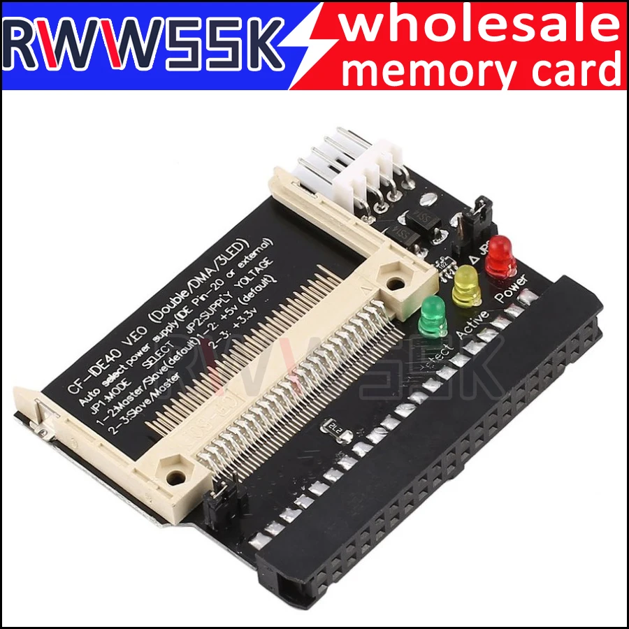 10pcs 3led Compact Flash Cf Card To 3.5 Female 40 Pin Ide Bootable