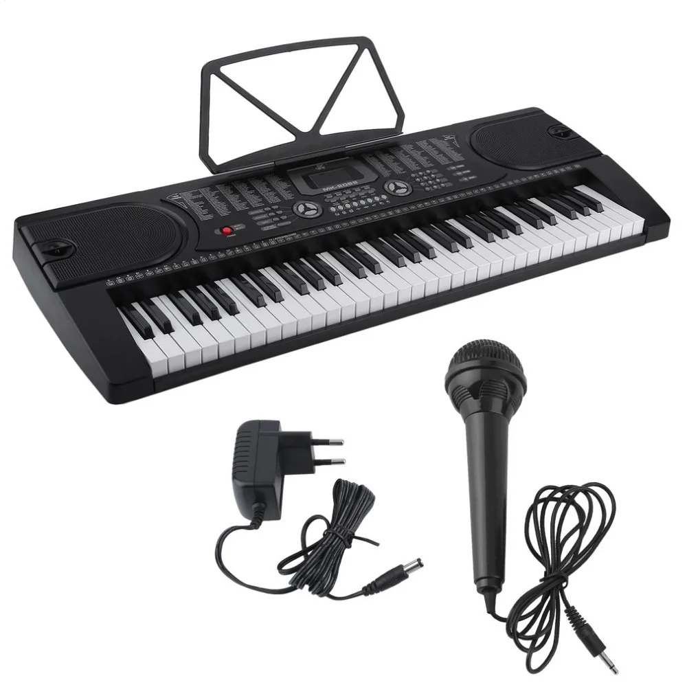 

Multi-Function Digital Piano Electronic Organ With Microphone Bracket Kid Gift Musical Equipment For Child Musical Organ EU Plug