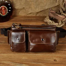 Мужская поясная сумка из натуральной кожи с масляным воском, винтажная сумка для путешествий, верховая езда, высокое качество, нагрудная сумка, сумка-мессенджер, сумки на плечо, Новинка