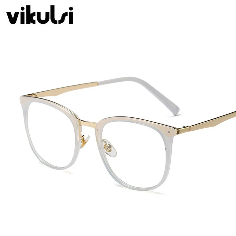 Фирменный дизайн, винтажные женские очки UV400, оправа, очки, Ретро стиль, кошачий глаз, оптические прозрачные линзы, очки для чтения - Цвет оправы: D904 clear clear