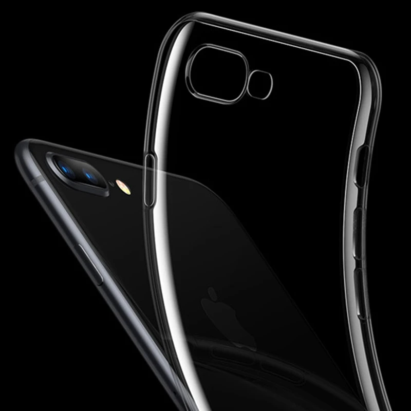 Прозрачный мягкий чехол из ТПУ для Apple Iphone 7 8 Plus iPhone X 6 plus 5 5s se XS XR легкий