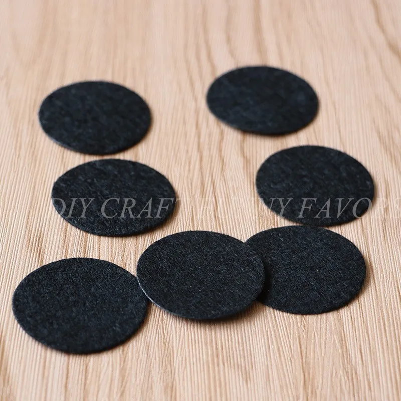 Buy 1000PCS DIY 3.5CM Black Round Felt Pads Accessory