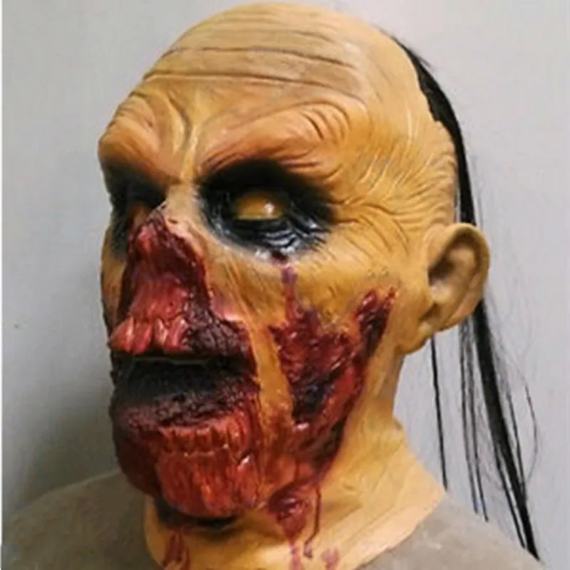 

Halloween Fancy Dress Costume Scary Zombie Latex Mens Mask