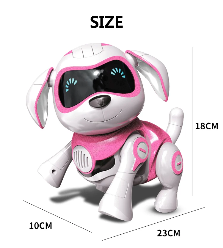 Brinquedo de Indução Controle Inteligente Robô Eletrônico Animal Estimação Programa Interativo Dança Caminhada Brinquedo Robótico Gesto Seguinte Cão Mod. 109967 13 eletrônico animal estimação programa interativo dança caminhada
